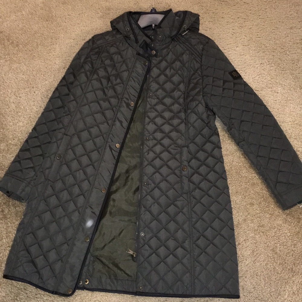 NWT Lauren Ralph Lauren Quilted Hooded Jacket XS - Picture 3 of 11